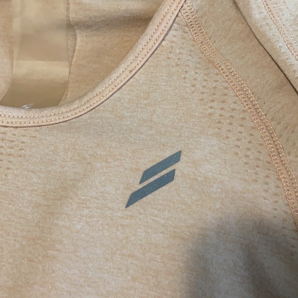 Peach DoYouEven long sleeve crop S - Picture 2 of 4
